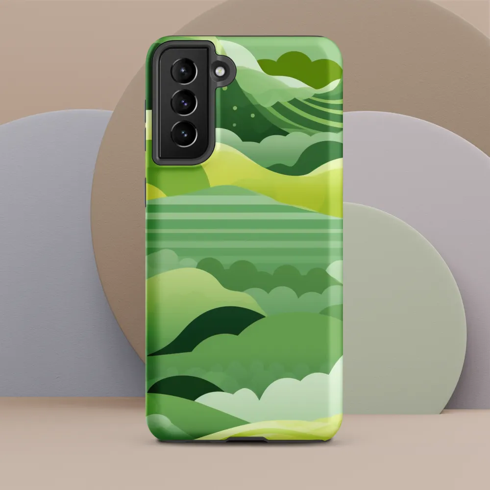 Tranquility in Green Waves