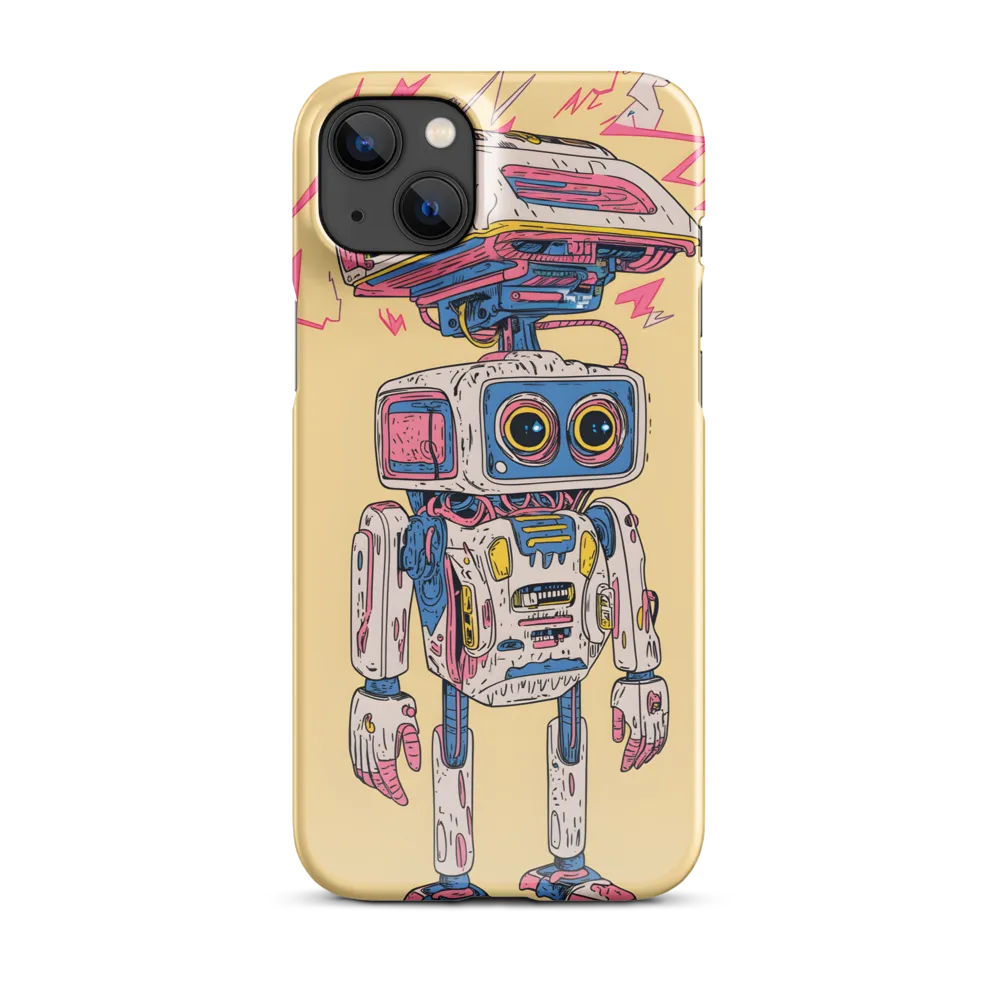 Whimsical Robot Delight | Phone Case |  14 Plus | Snap Case | Glossy