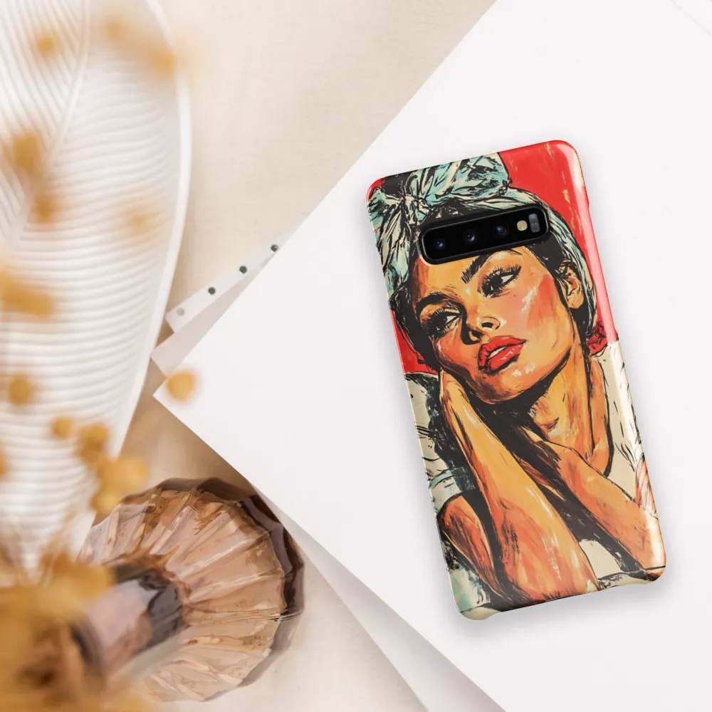 Contemplation in Red | Phone Case |  S10 Plus | Snap Case | Glossy