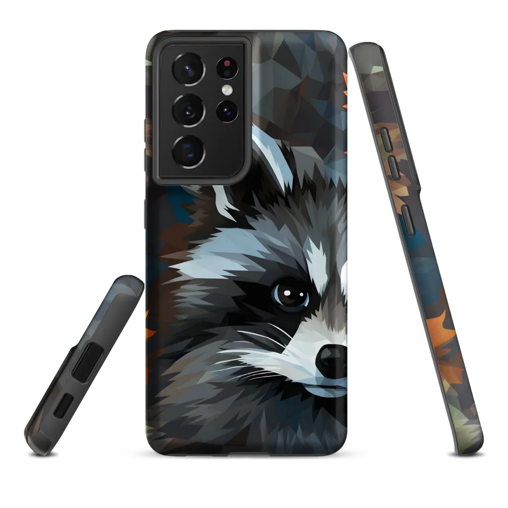 Whispers of Autumn: The Raccoon's Gaze