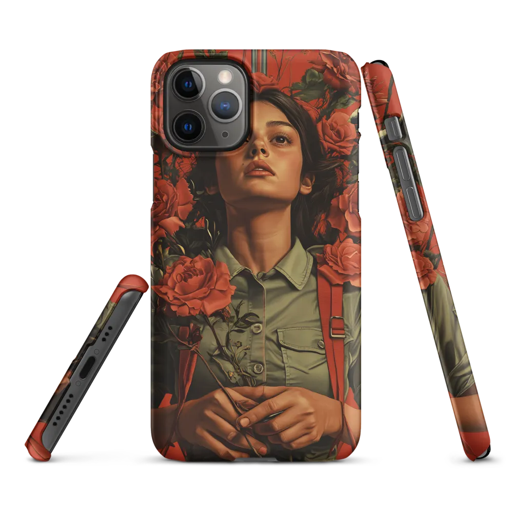 Harmony and Strength: A Portrait Among Roses