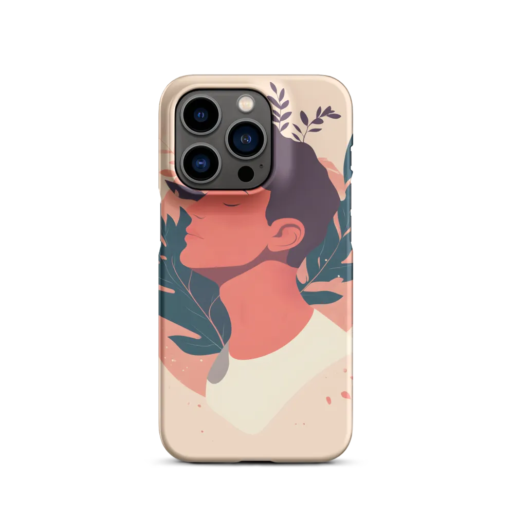 Profile in Coral and Teal