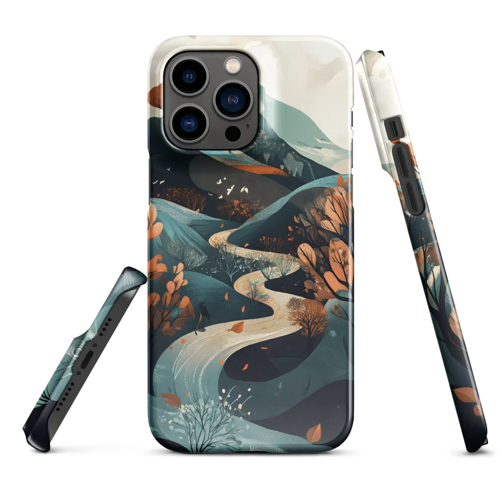 Whispers of Autumn: A Serene Journey | Phone Case |  14 Pro Max | Snap Case | Glossy
