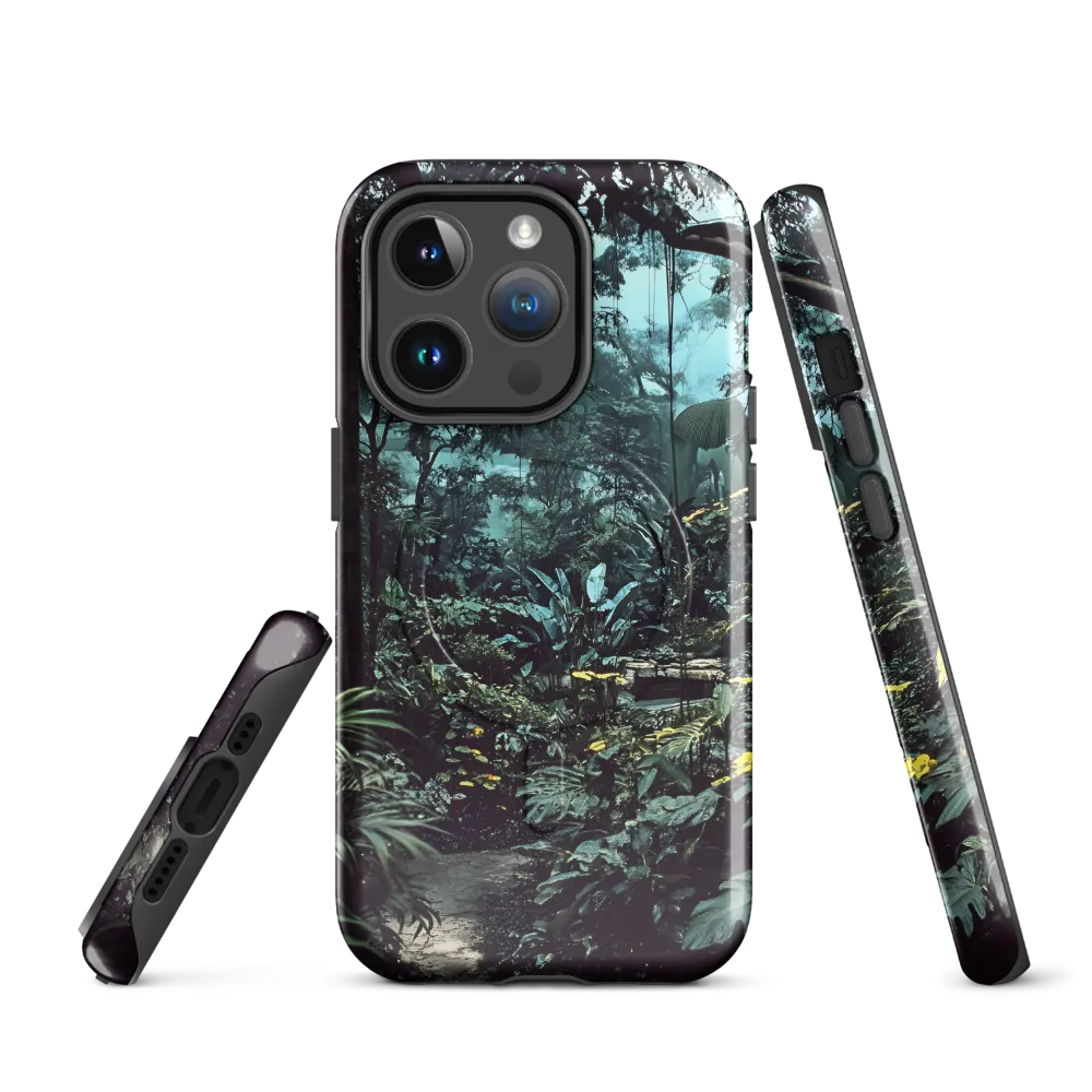 Whispers of the Emerald Jungle | Phone Case |  14 Pro | MagSafe® Tough Case | Glossy