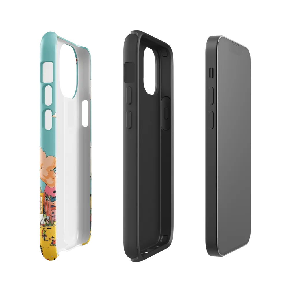 Urban Fantasia: A Whimsical Encounter | Phone Case |  13 mini | Tough Case | Glossy
