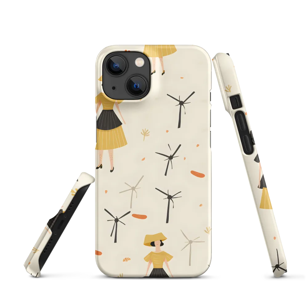 Whimsical Patterns of Nature and Femininity | Phone Case |  14 | Snap Case | Matte