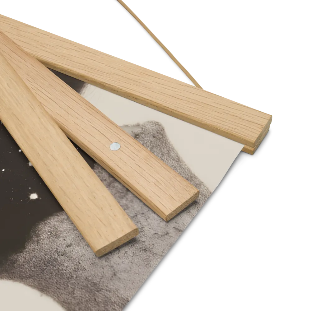 Celestial Elegance | Poster With Oak Wood Hanger | 16″×16″