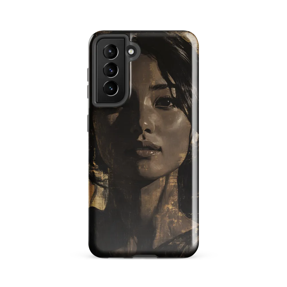 Golden Gaze: A Contemporary Portrait