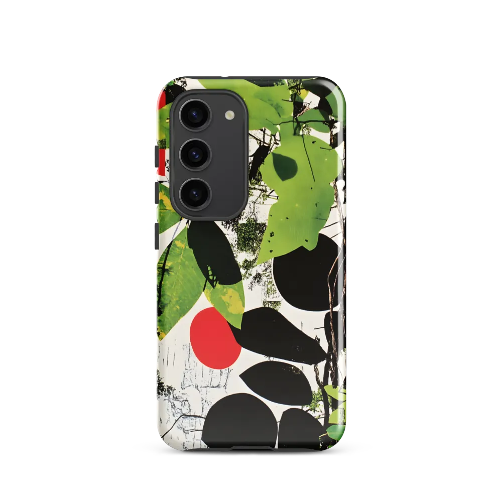 Nature's Geometry: A Contemporary Collage | Phone Case |  S23 | Tough Case | Glossy