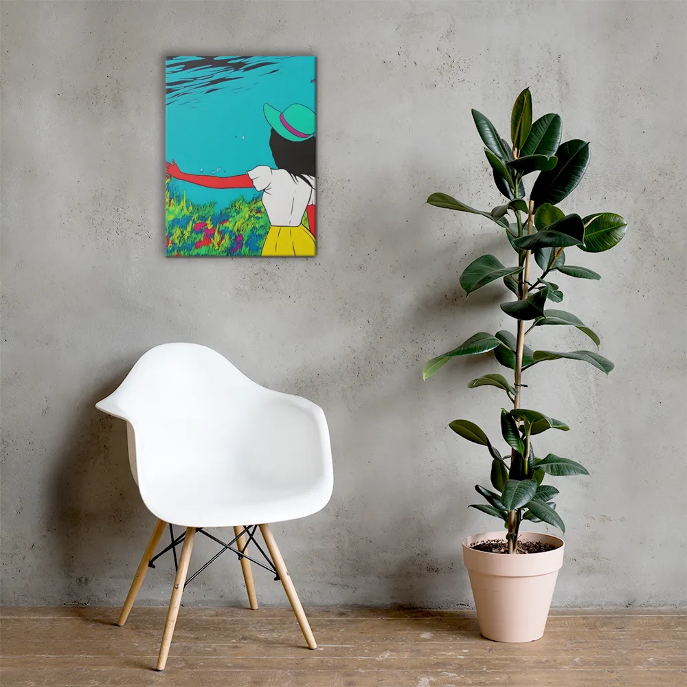 Whimsical Encounter | Canvas | 18″×24″