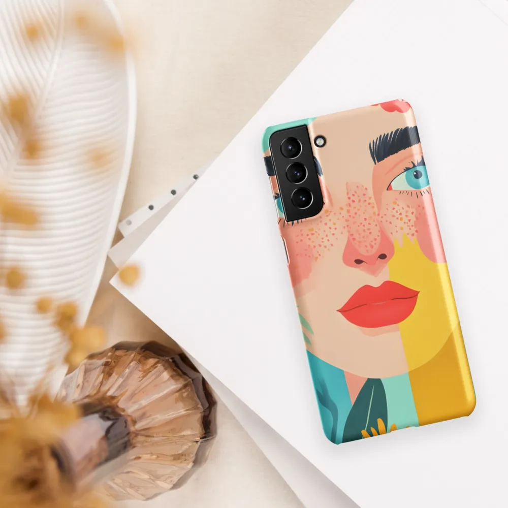 Floral Serenity: A Modern Portrait