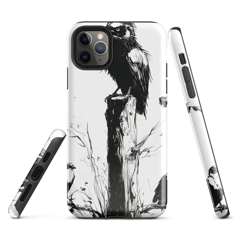 Majestic Sentinel: The Watchful Birds | Phone Case |  11 Pro Max | Tough Case | Glossy