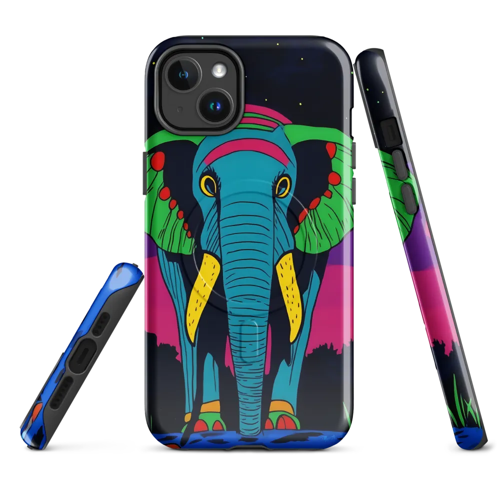 Whimsical Majesty: The Vibrant Elephant