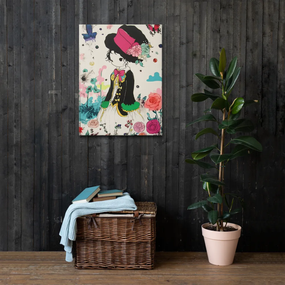 Whimsical Garden Reverie | Thin Canvas | 24″×32″