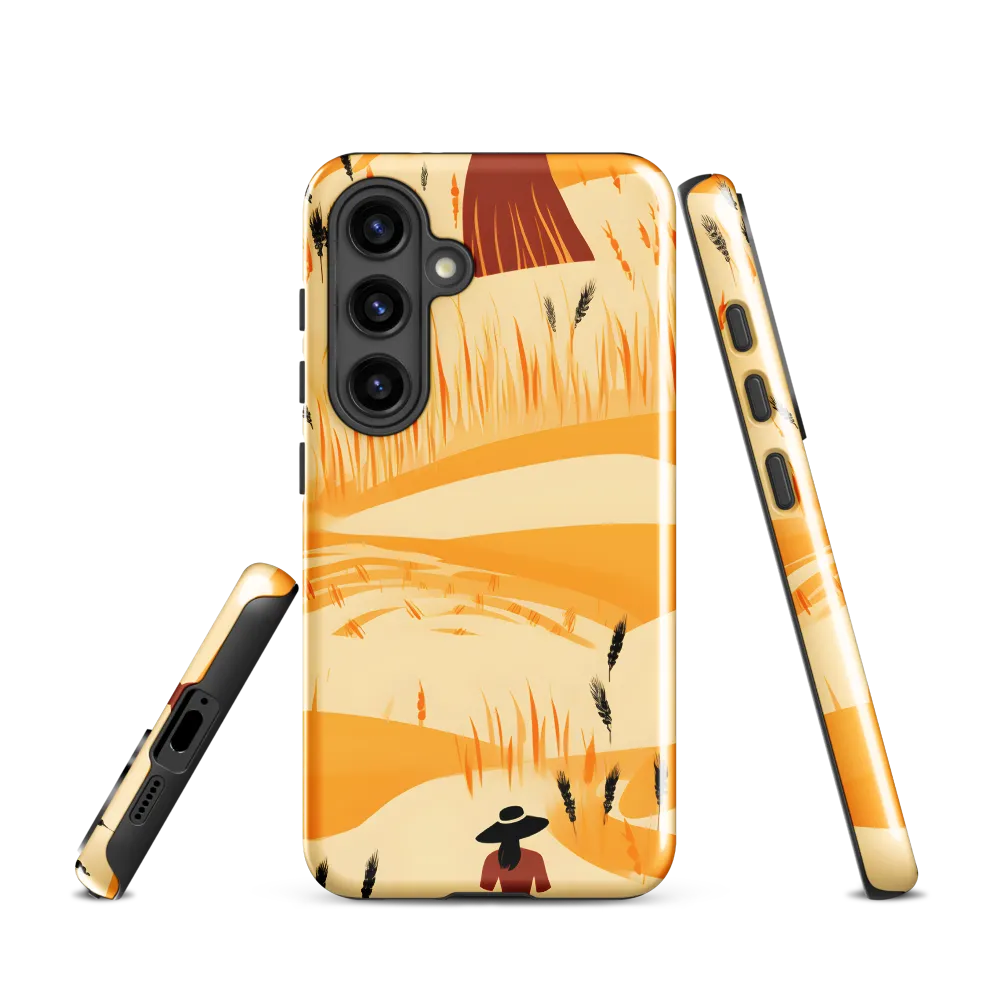 Embracing the Fields: A Floral Journey | Phone Case |  S24 | Tough Case | Glossy