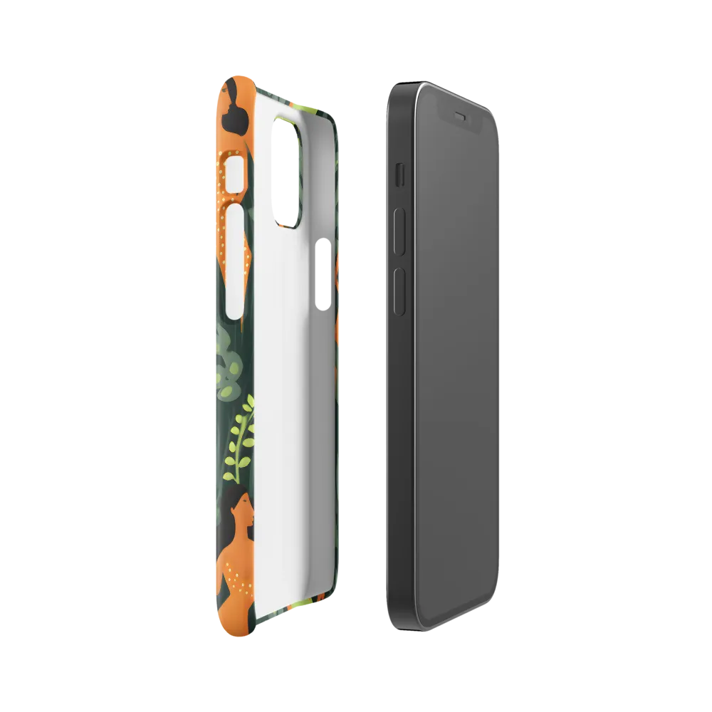 Playful Harmony in Patterns | Phone Case |  12 Mini | Snap Case | Glossy