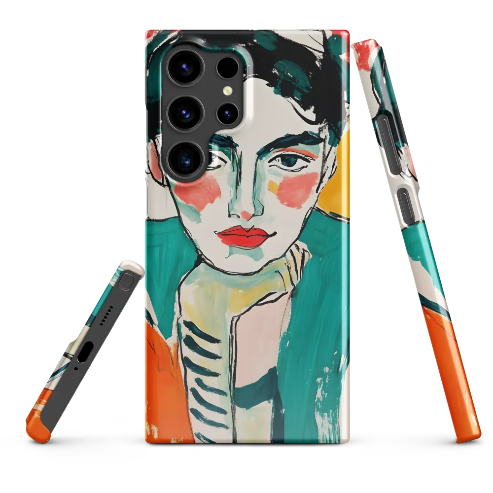 Contemplative Portrait in Bold Hues