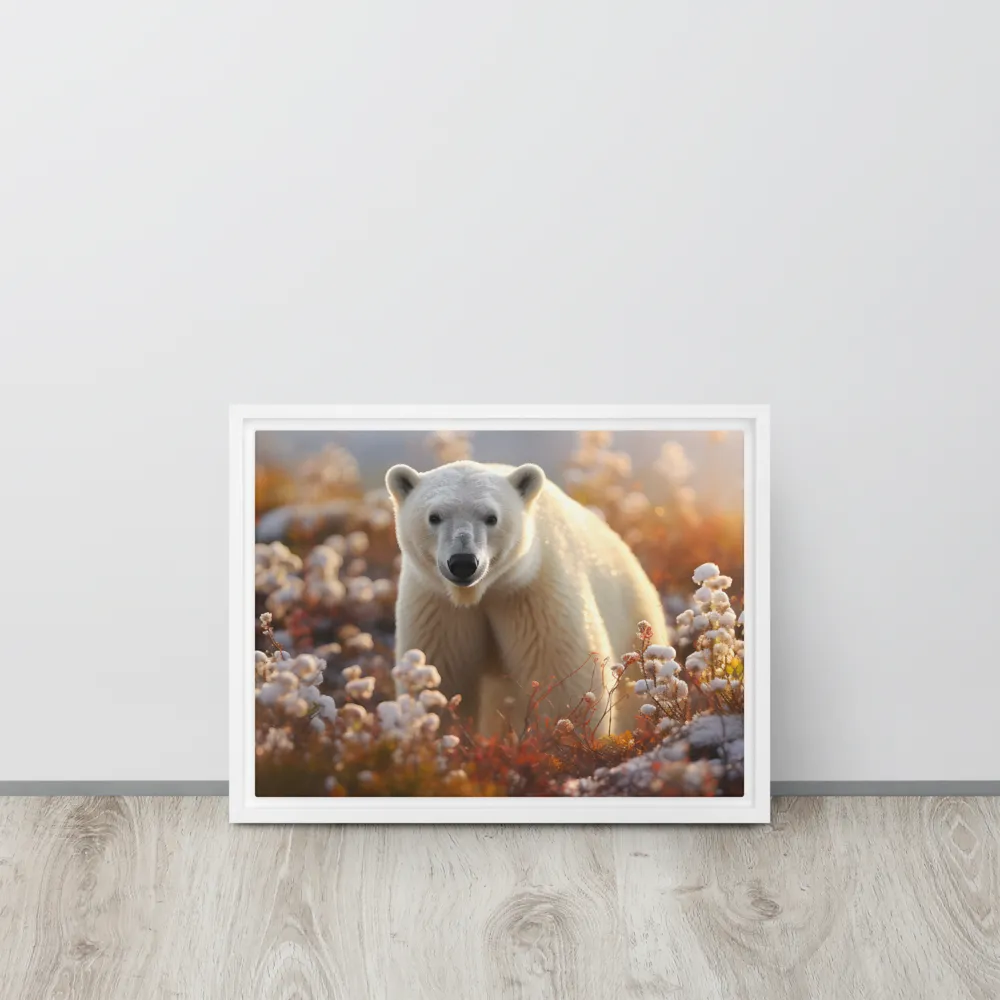 Harmony in the Frozen Wilderness | Canvas with White Frame | 12″×16″