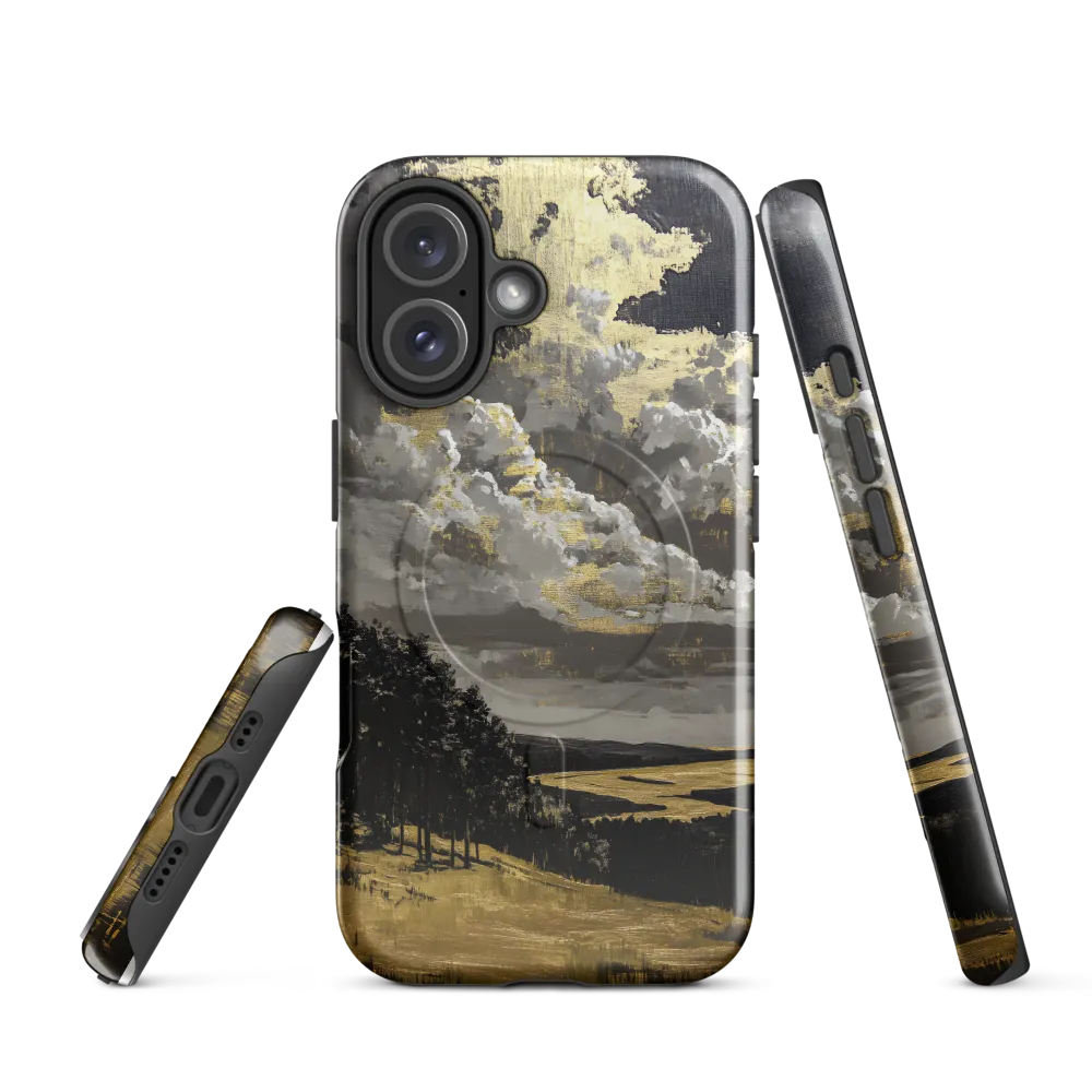 Golden Serenity in a Dramatic Sky | Phone Case |  16 | MagSafe® Tough Case | Glossy