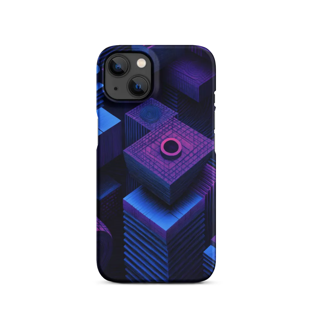 Geometric Dreams in Blue and Purple