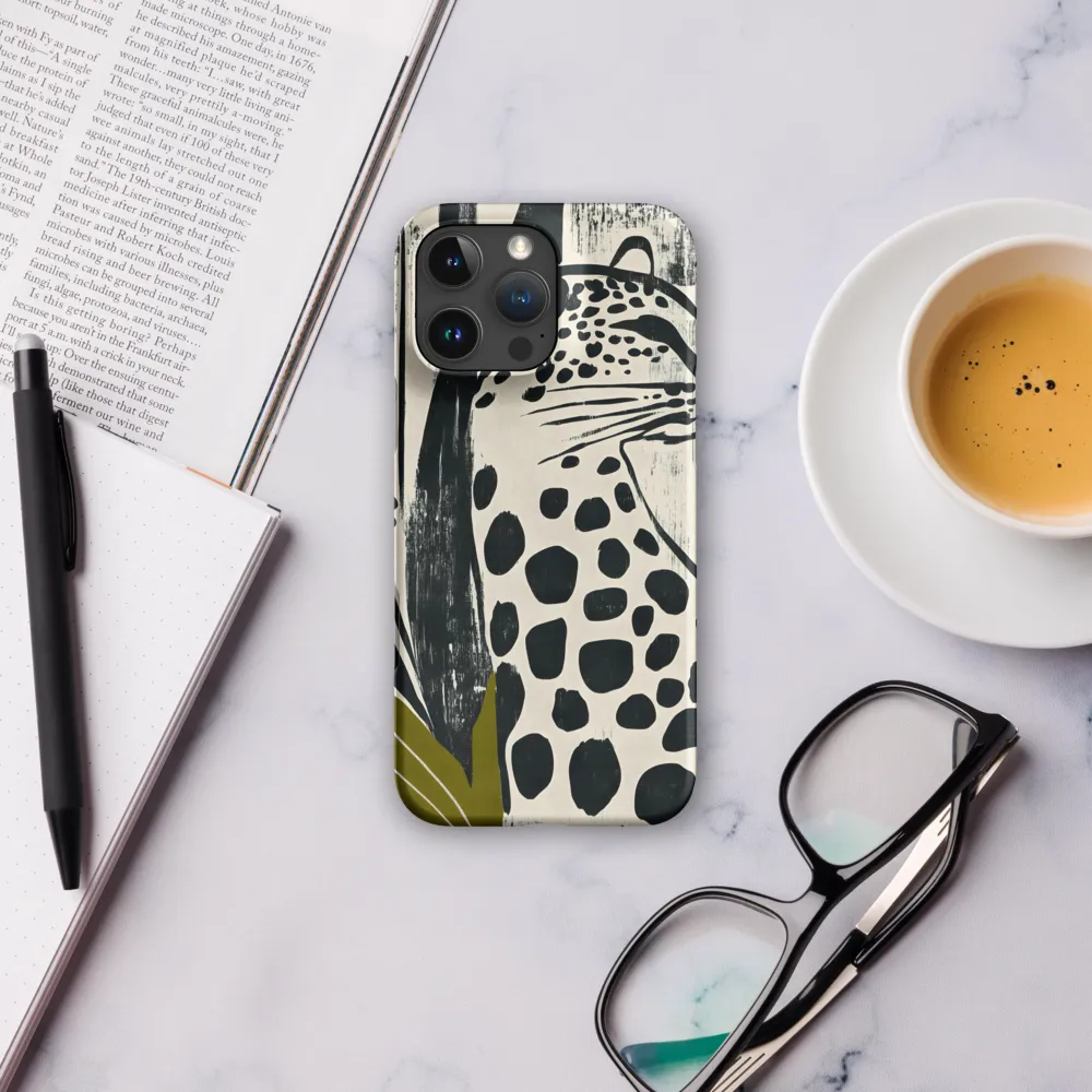 Leopard in Silhouette: A Modern Appeal | Phone Case |  16 Pro Max | Snap Case | Matte
