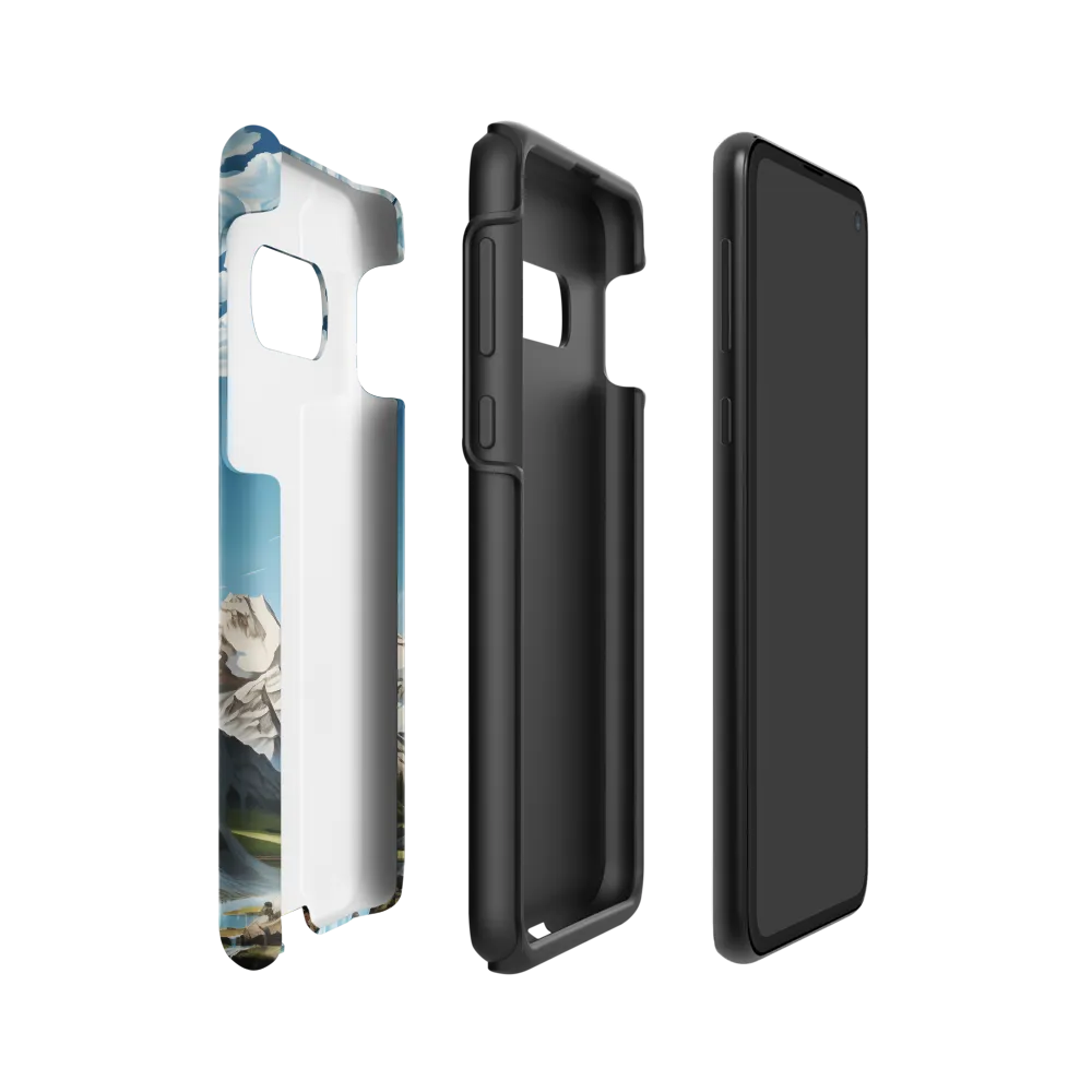 Majestic Cascade: A Mountain Masterpiece | Phone Case |  S10e | Tough Case | Matte
