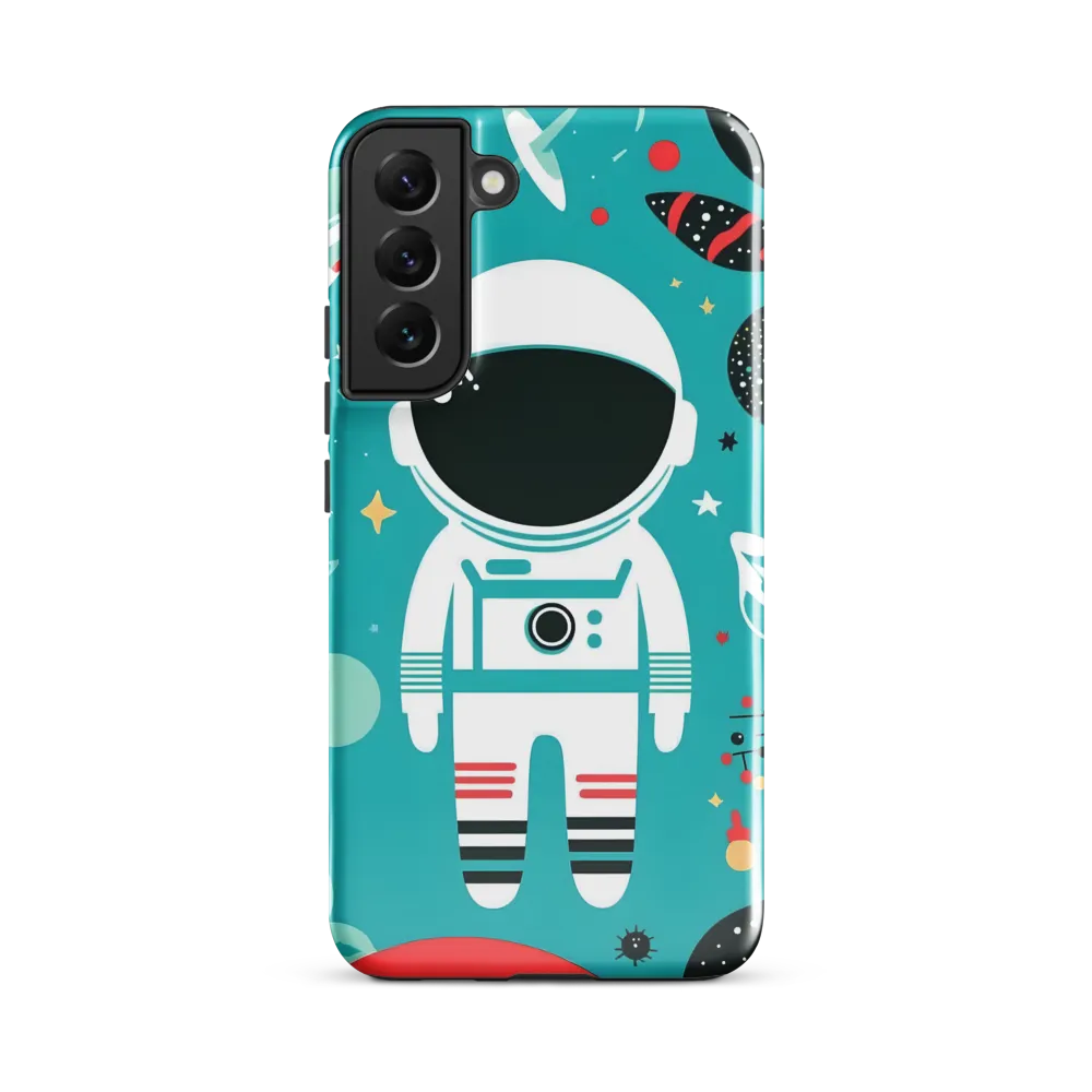 Whimsical Astronaut in Cosmic Wonderland | Phone Case |  S22 Plus | Tough Case | Glossy