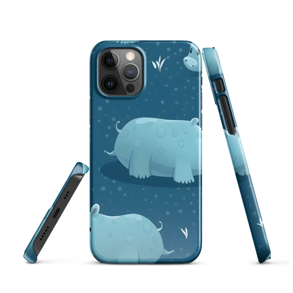 Whimsical Hippo Play | Phone Case |  12 Pro | Snap Case | Glossy