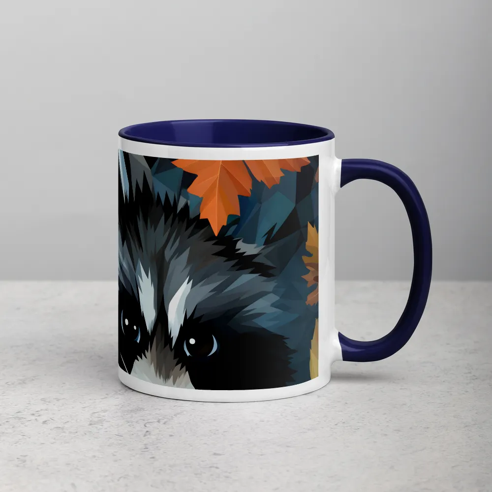 Whispers of Autumn: The Raccoon's Gaze