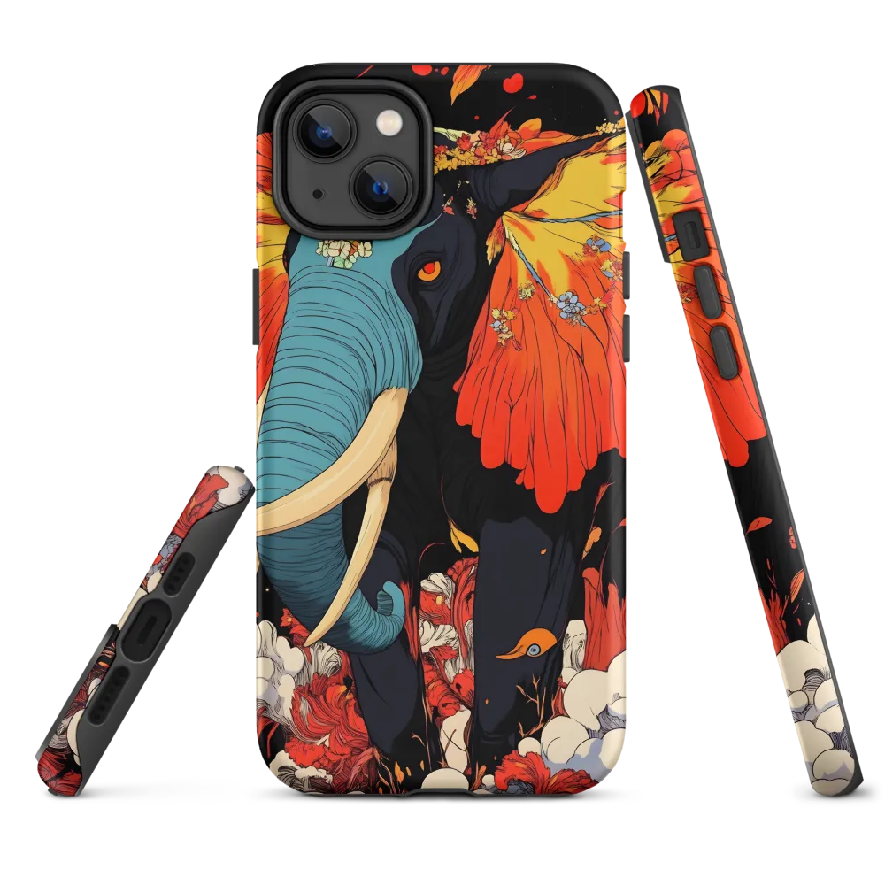 Majesty of the Floral Elephant | Phone Case |  14 Plus | Tough Case | Matte