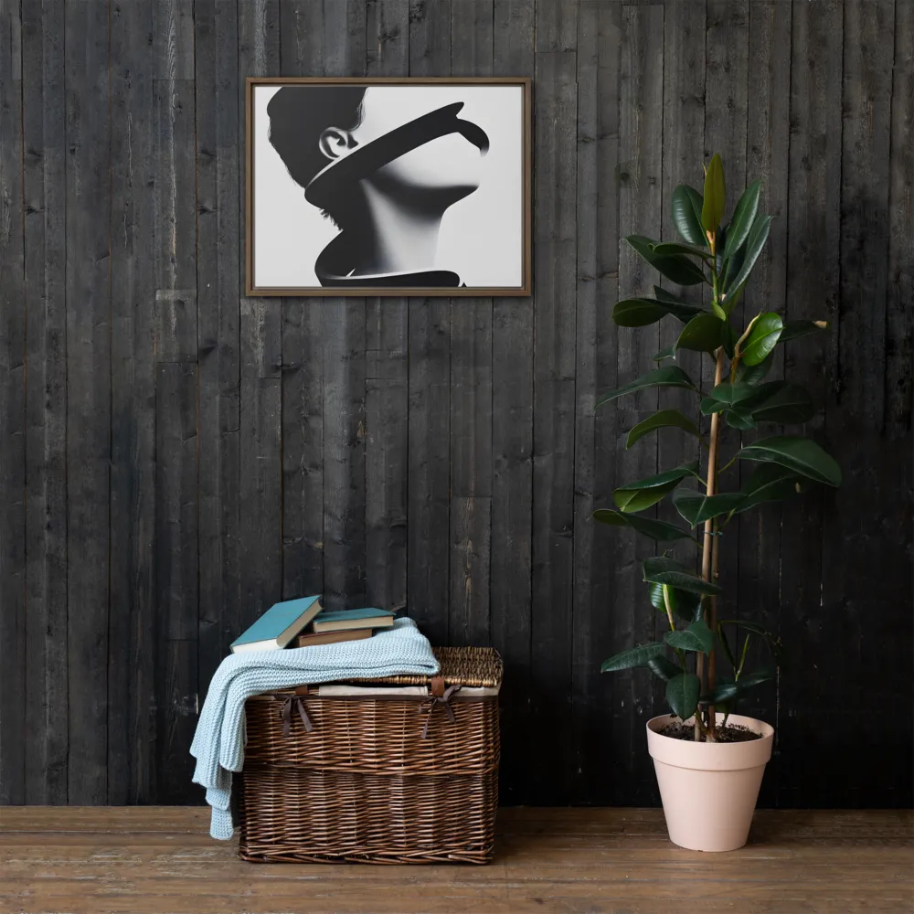 Entwined Identity | Canvas with Brown Frame | 18″×24″