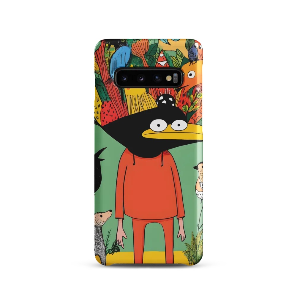 Whimsical Encounter in a Colorful Jungle