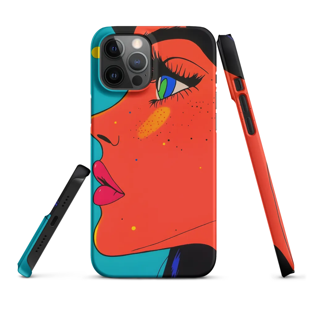 Vibrant Feminine Profile in Pop Art