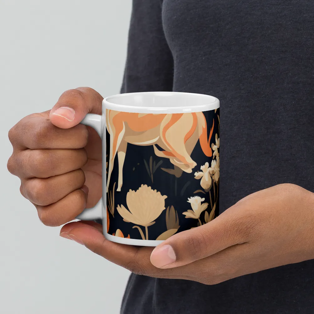 Floral Harmony: A Dance in the Dark | Mugs | Multiple Sizes & Colors