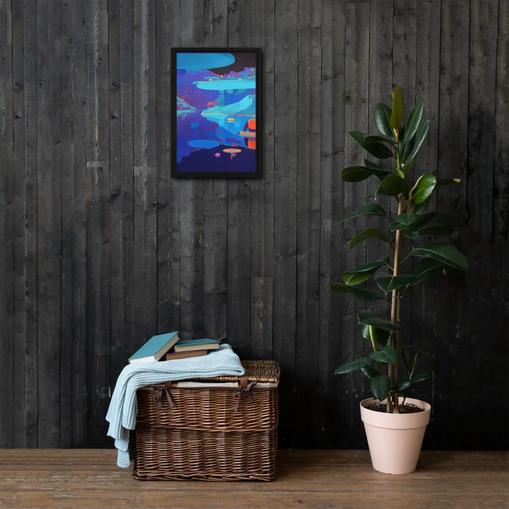 Reflections of Serenity | Canvas with Black Frame | 12″×18″