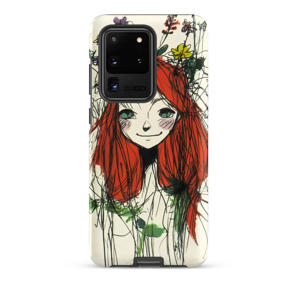 Whimsical Floral Portrait