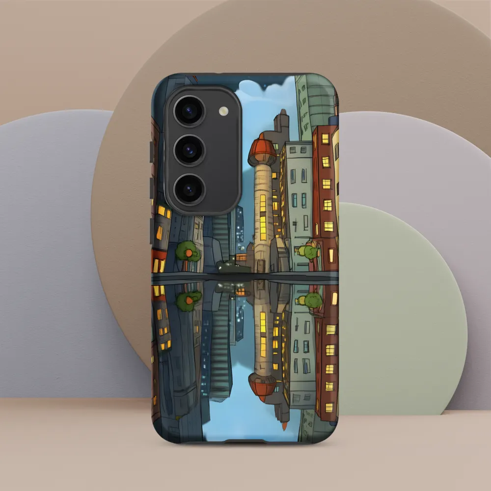 Reflections of a Serene City | Phone Case |  S23 | Tough Case | Matte