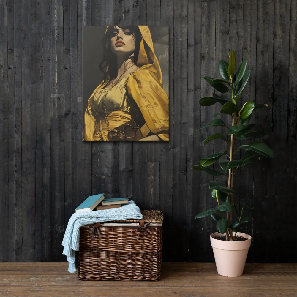 Veiled Confidence | Thin Canvas | 24″×32″