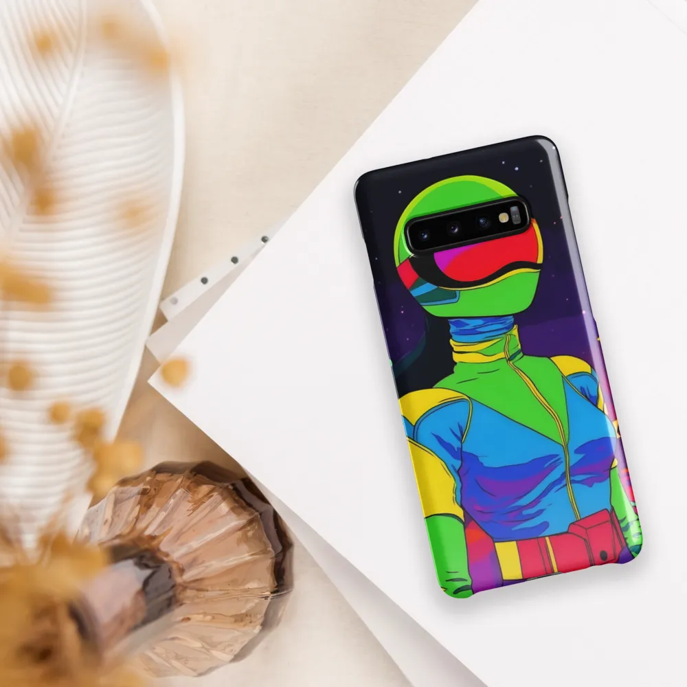 Neon Dreams: A Cyberpunk Odyssey | Phone Case |  S10 Plus | Snap Case | Glossy