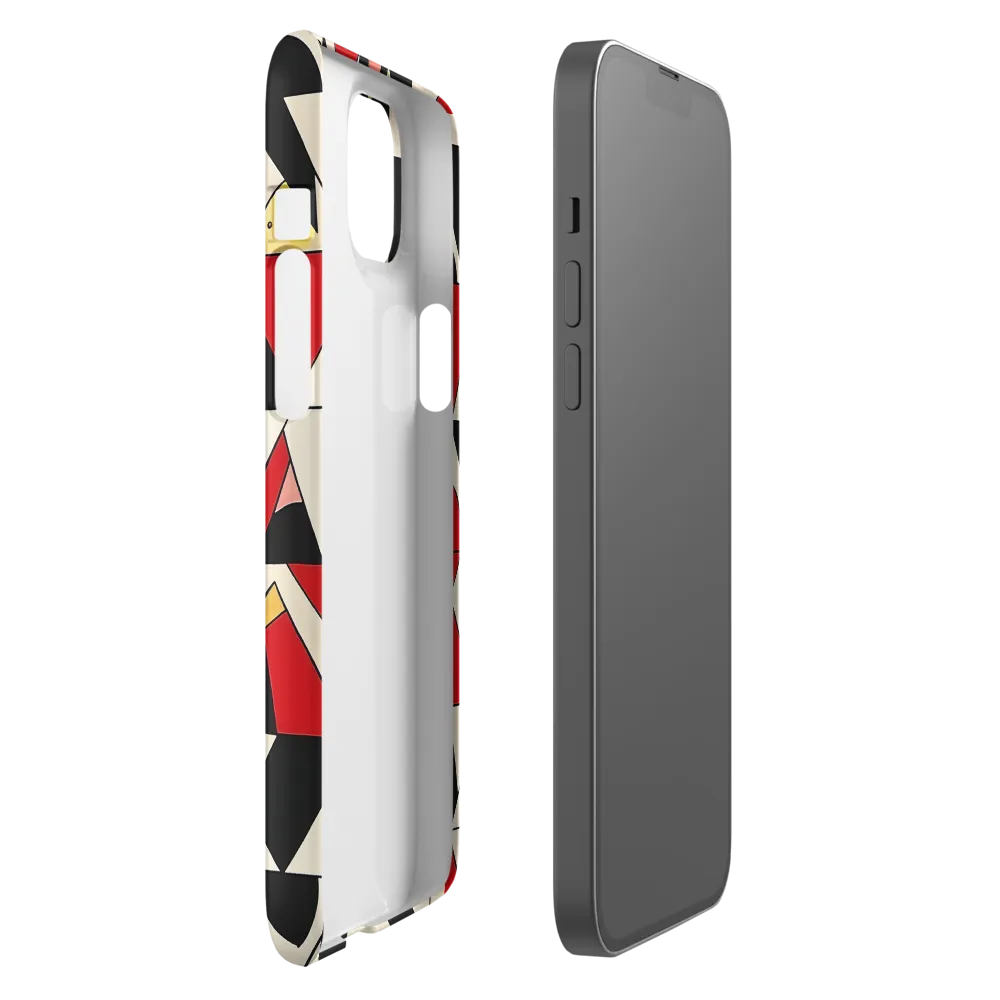 Dynamic Geometric Harmony | Phone Case |  14 Plus | Snap Case | Matte