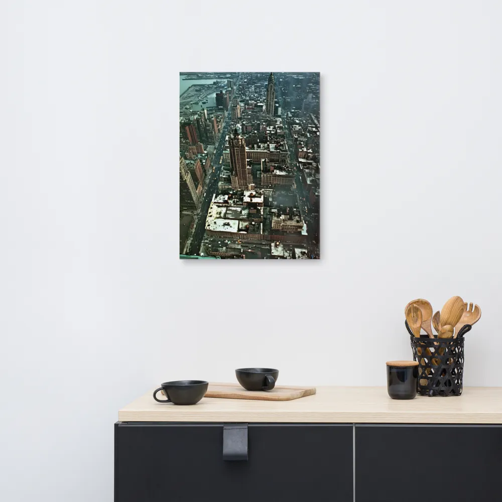 Aerial Symphony of Urban Life | Canvas | 18″×24″