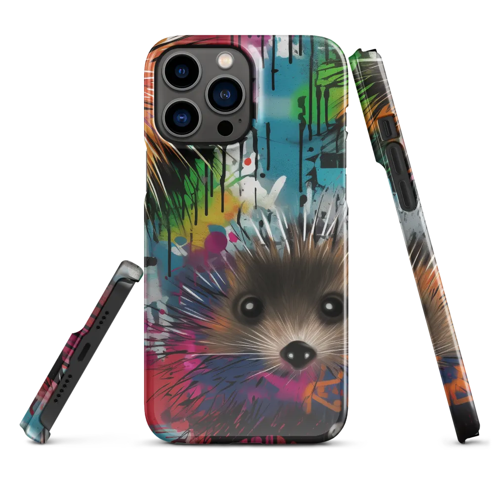 Whimsical Hedgehogs in a Kaleidoscopic Wonderland | Phone Case |  13 Pro Max | Snap Case | Glossy