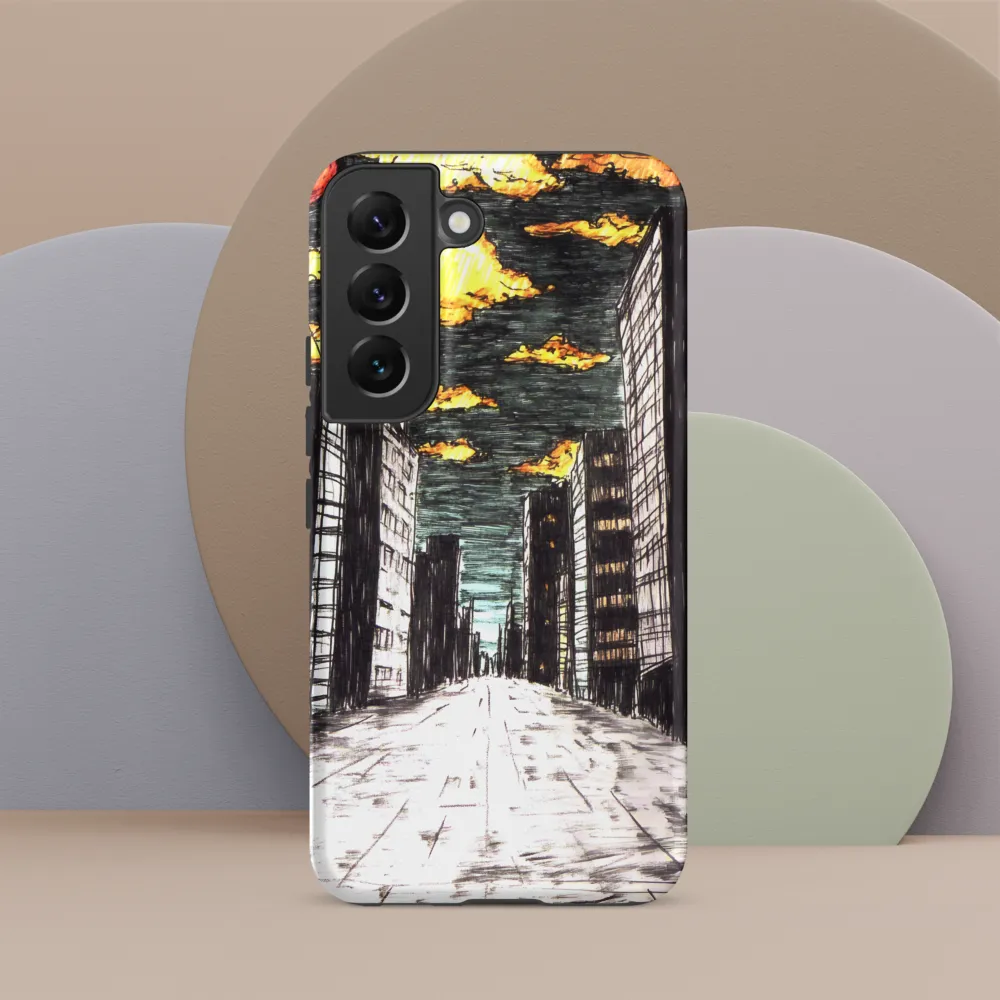 Eclipsed Cityscape | Phone Case |  S22 | Tough Case | Matte