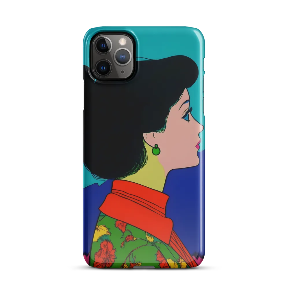 Whispers of Color: A Pop Art Portrait | Phone Case |  11 Pro Max | Snap Case | Glossy