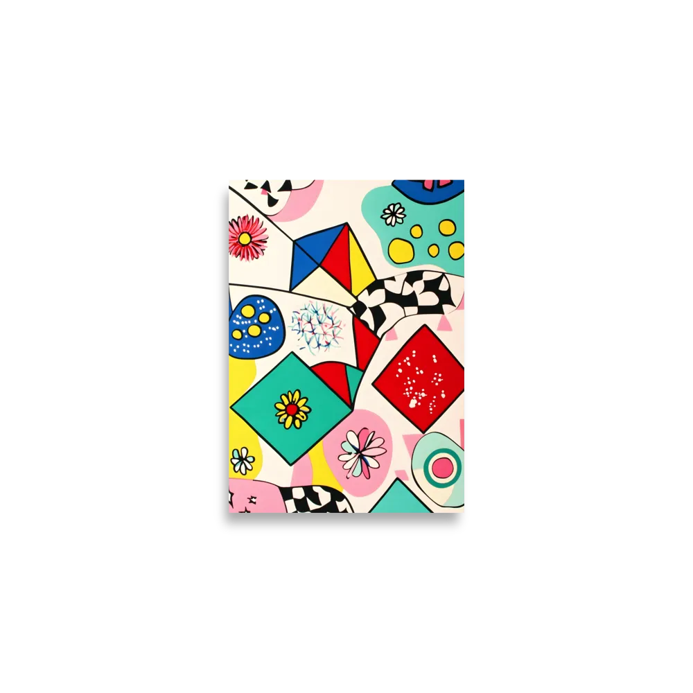 Joyful Geometry: A Playful Dance of Shapes and Colors | Poster | A2 (16.5″×23.3″)