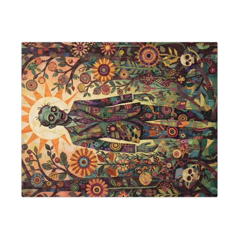 Zombie in Bloom 
 Jigsaw Puzzle in Tin Box