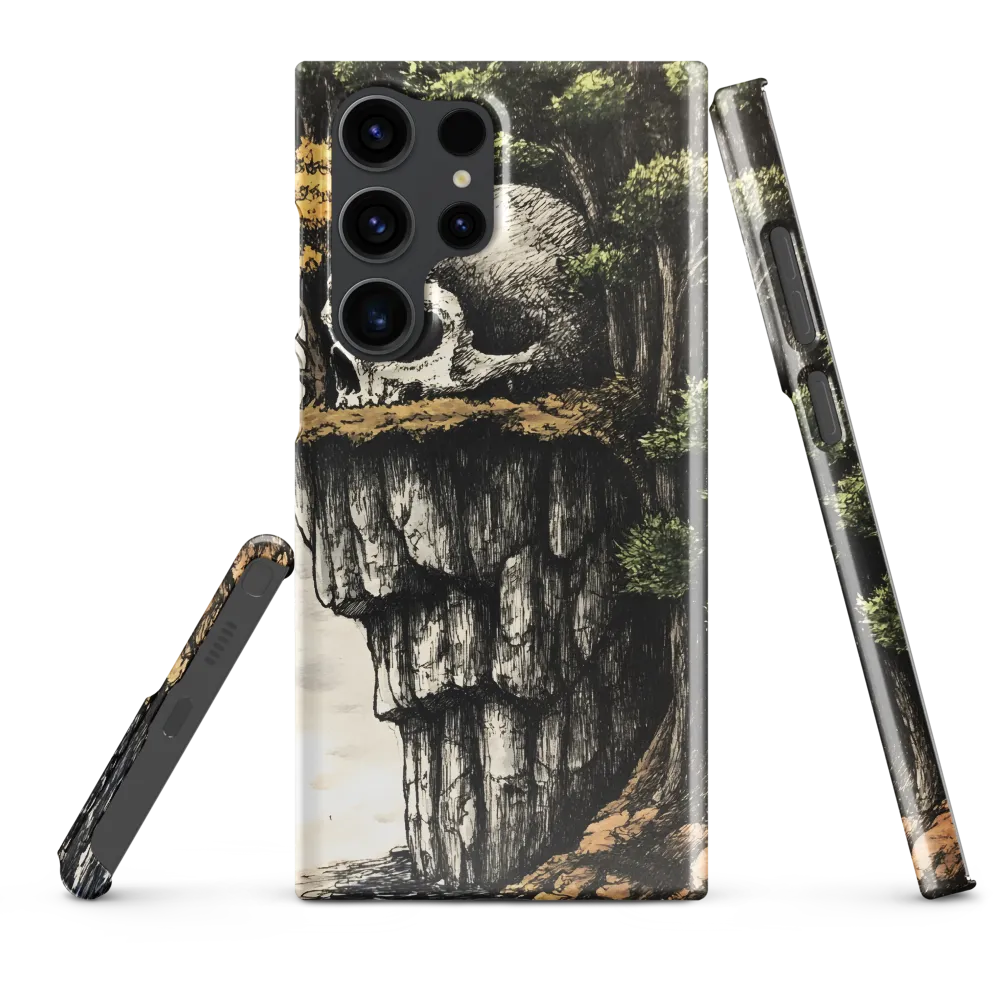 The Whispering Skull: A Surreal Encounter with Nature | Phone Case |  S23 Ultra | Snap Case | Glossy