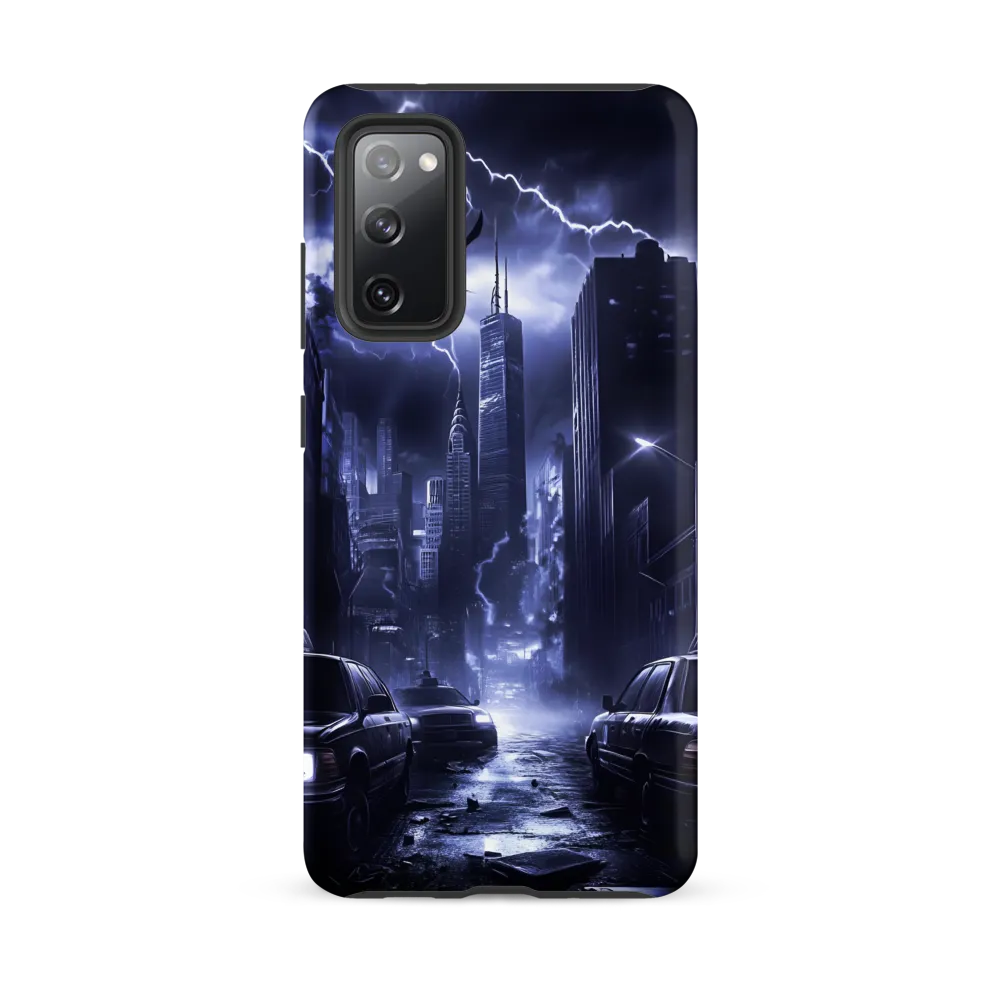 Stormy Cityscape: Shadows of the Night | Phone Case |  S20 FE | Tough Case | Matte
