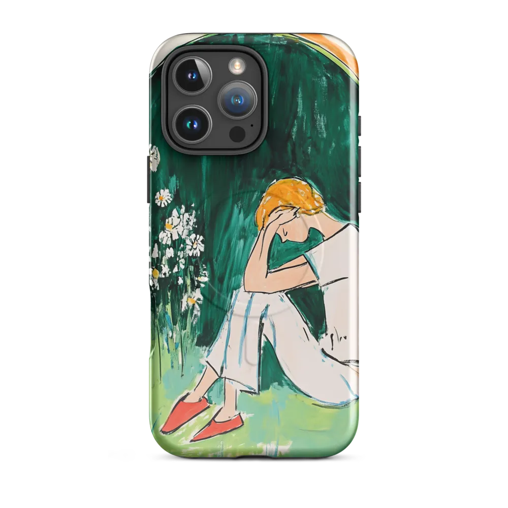 Silent Sorrow | Phone Case |  16 Pro Max | MagSafe® Tough Case | Glossy