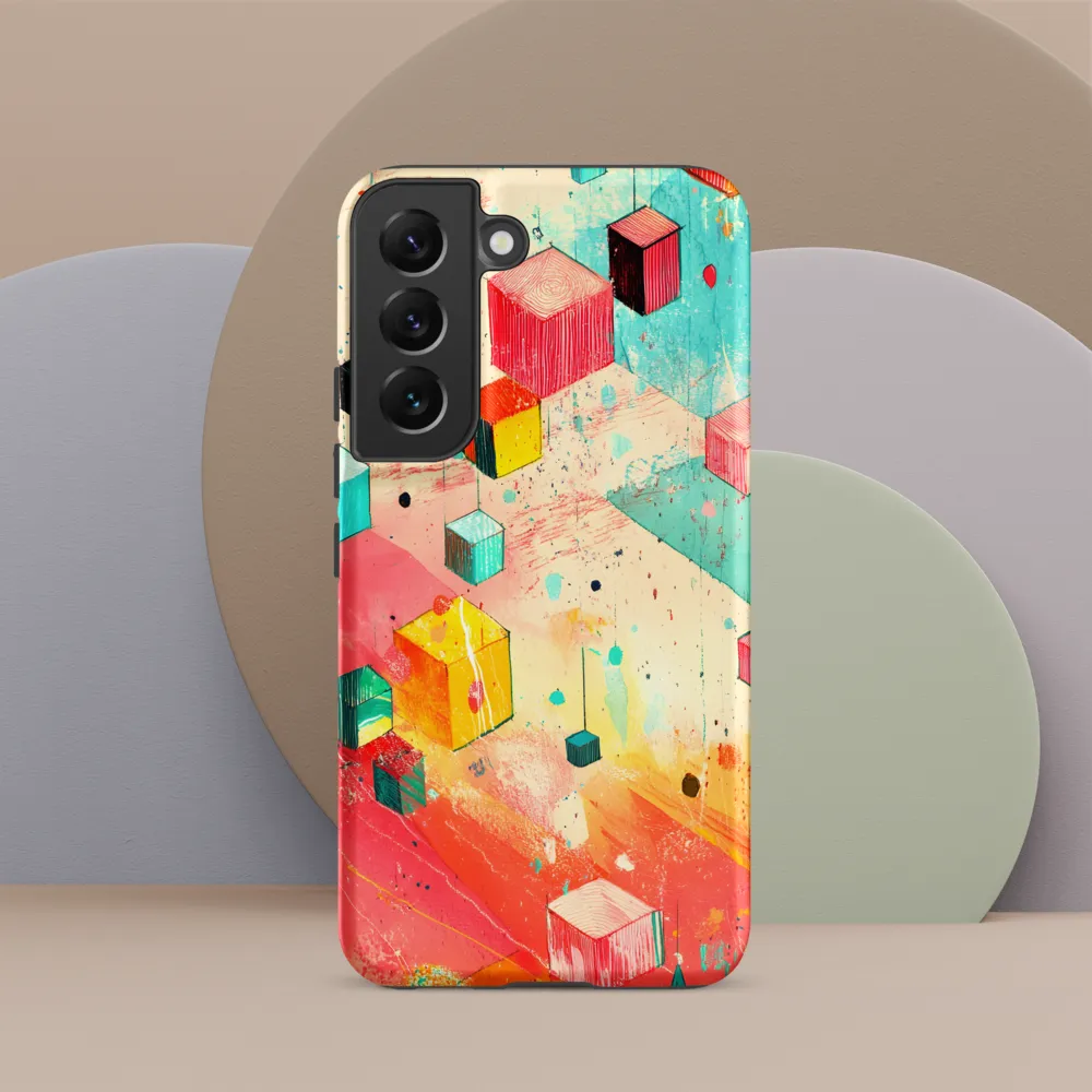 Suspended Cubes in Colorful Abstraction